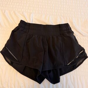 lululemon Black Hotty Hot 2.5” Shorts